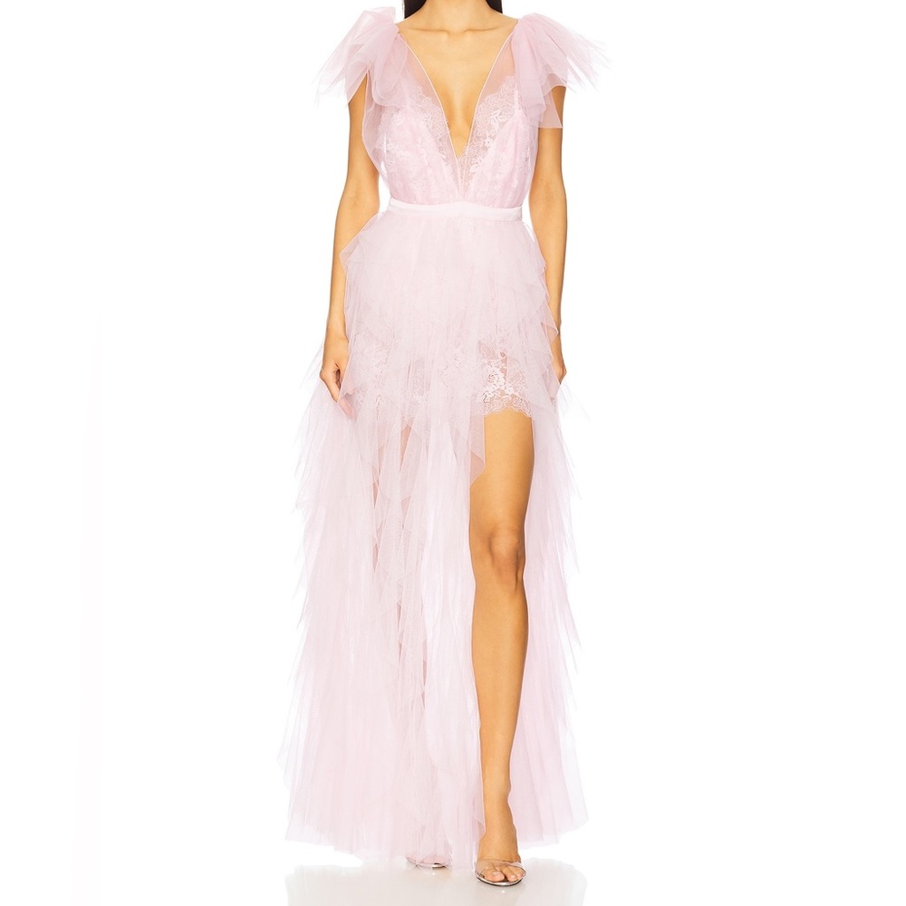 For Love & Lemons Maxine Gown in pink